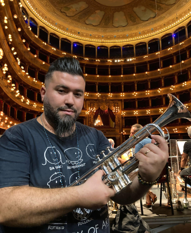  Il musicista bagherese Giacomo Tantillo al concerto di RADIO ITALIA LIVE.