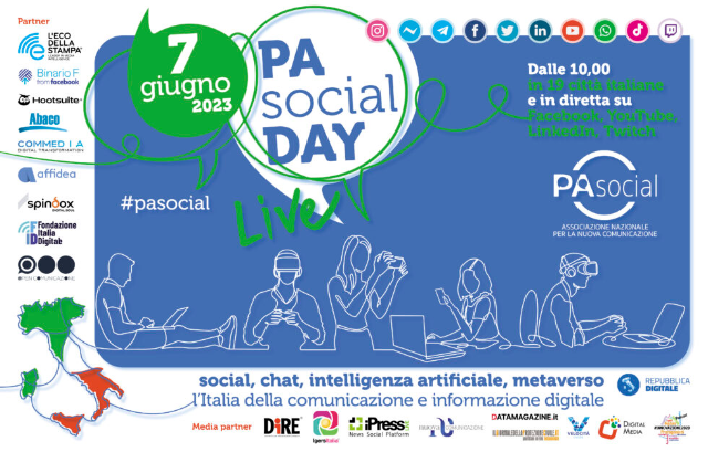 A Bagheria il 7 giugno l'edizione siciliana del Pa Social day 2023, l'evento nazionale dedicato alla comunicazione digitale